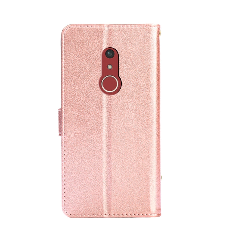 For Fujitsu Arrows Be4 Plus/F-41B Zipper Bag Leather Phone Case