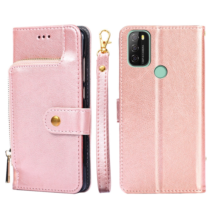 For Blackview A70 Zipper Bag Leather Phone Case