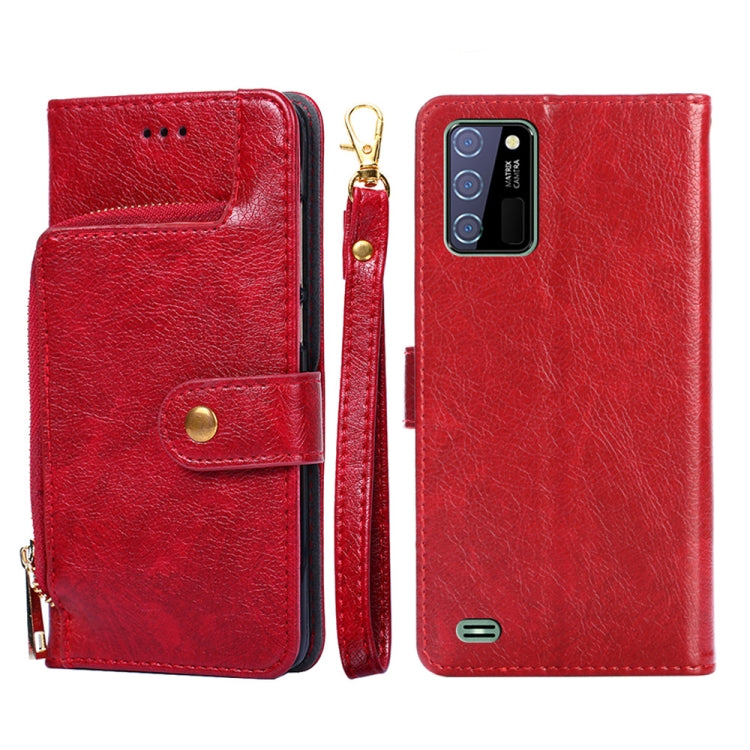 For OUKITEL C25 Zipper Bag Leather Phone Case