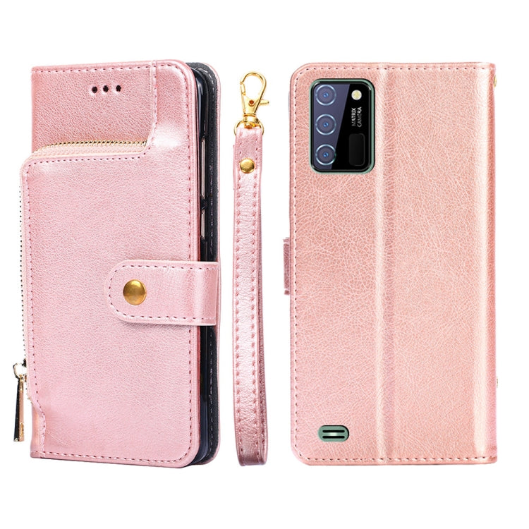 For OUKITEL C25 Zipper Bag Leather Phone Case