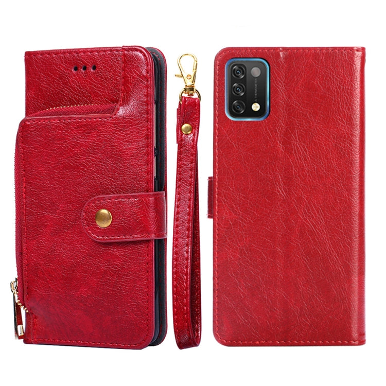 For UMIDIGI A11 Zipper Bag Leather Phone Case