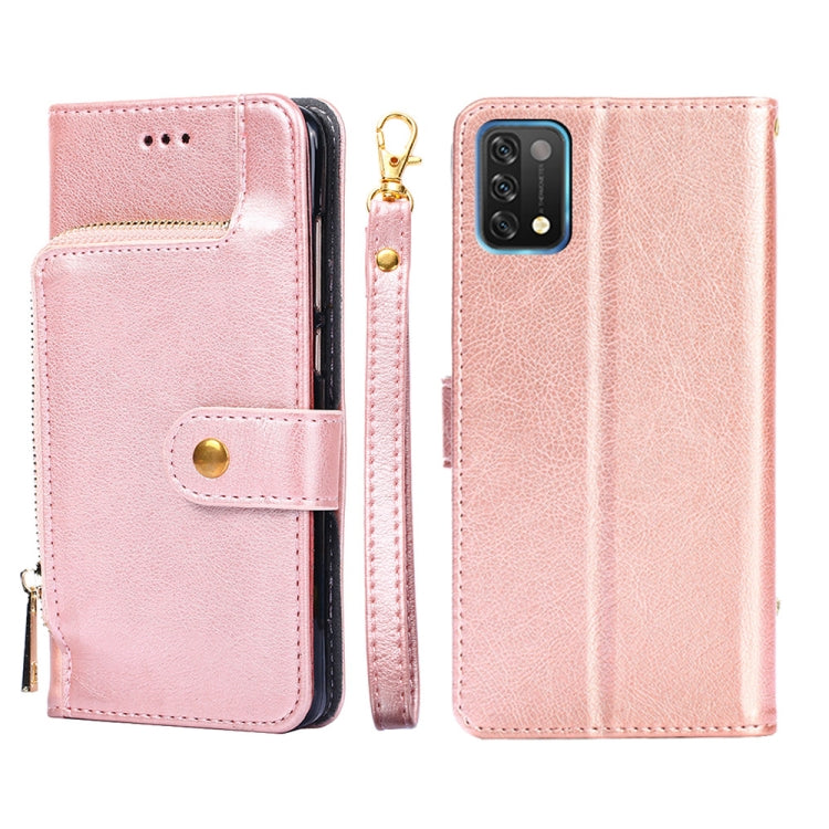 For UMIDIGI A11 Zipper Bag Leather Phone Case