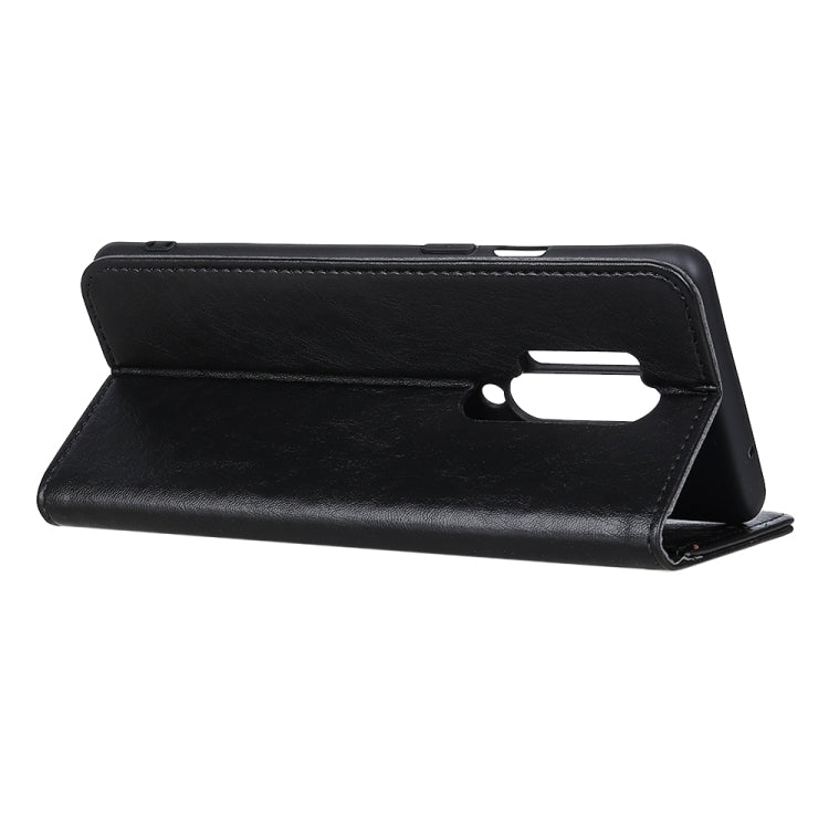 For OnePlus 8 Pro Magnetic Crazy Horse Texture Horizontal Flip Leather Case with Holder & Card Slots & Wallet