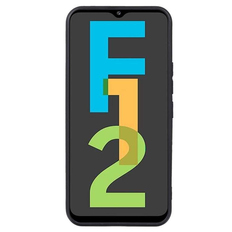 For Samsung Galaxy F12 TPU Phone Case(Black)
