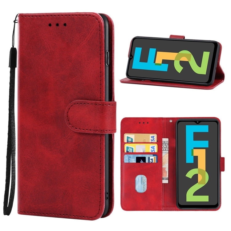For Samsung Galaxy F12 Leather Phone Case