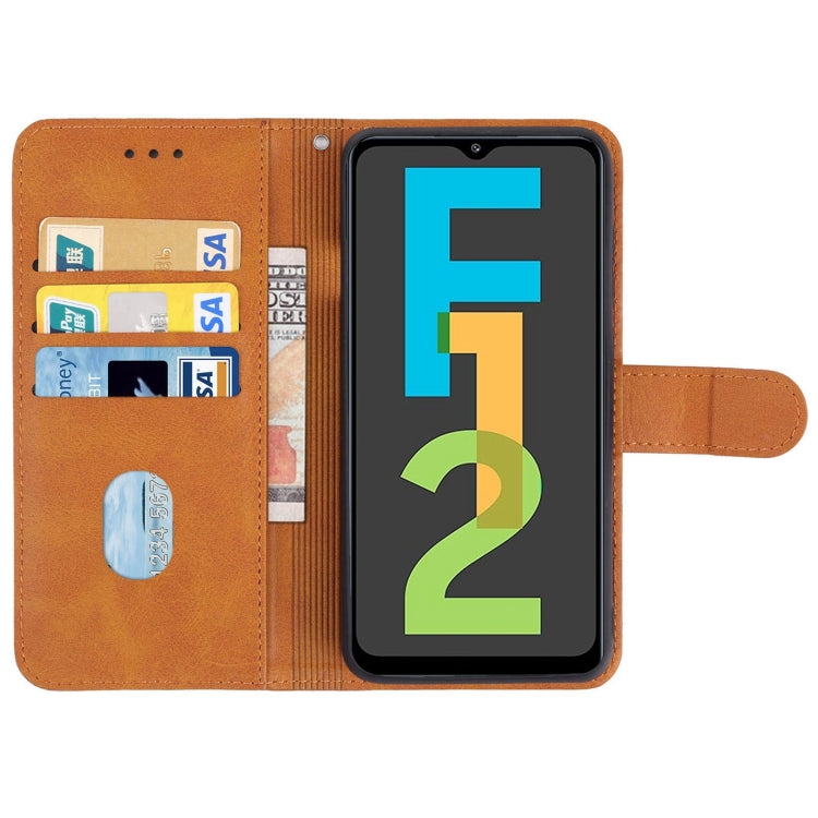 For Samsung Galaxy F12 Leather Phone Case