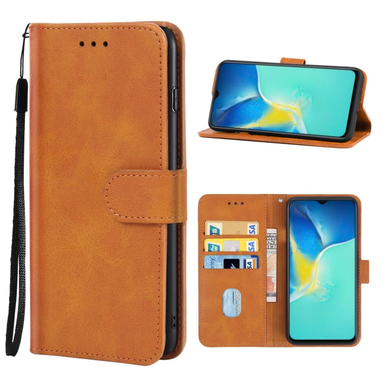 For vivo Y15s Leather Phone Case