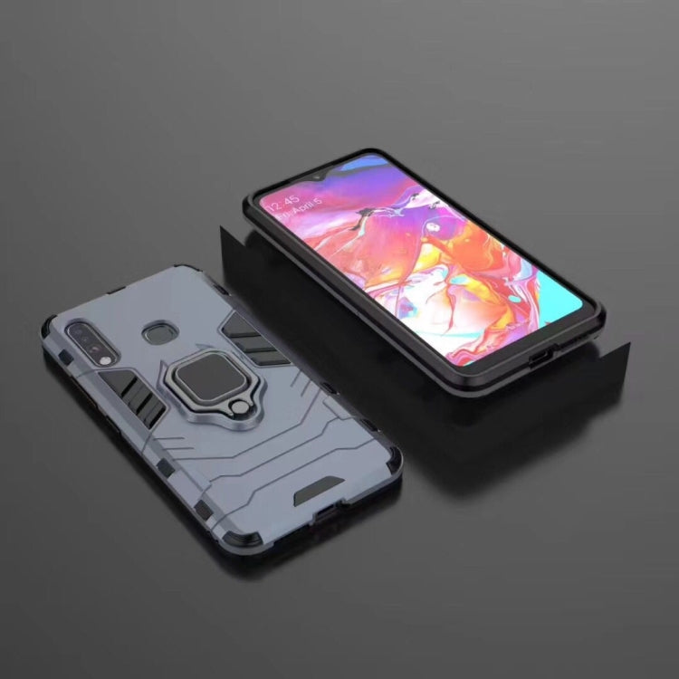 For Galaxy A70e PC + TPU Shockproof Protective Case with Magnetic Ring Holder