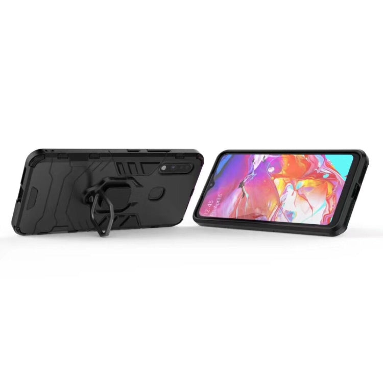 For Galaxy A70e PC + TPU Shockproof Protective Case with Magnetic Ring Holder