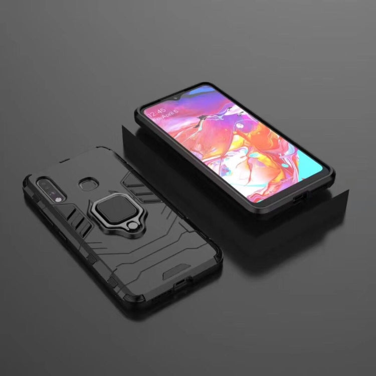 For Galaxy A70e PC + TPU Shockproof Protective Case with Magnetic Ring Holder