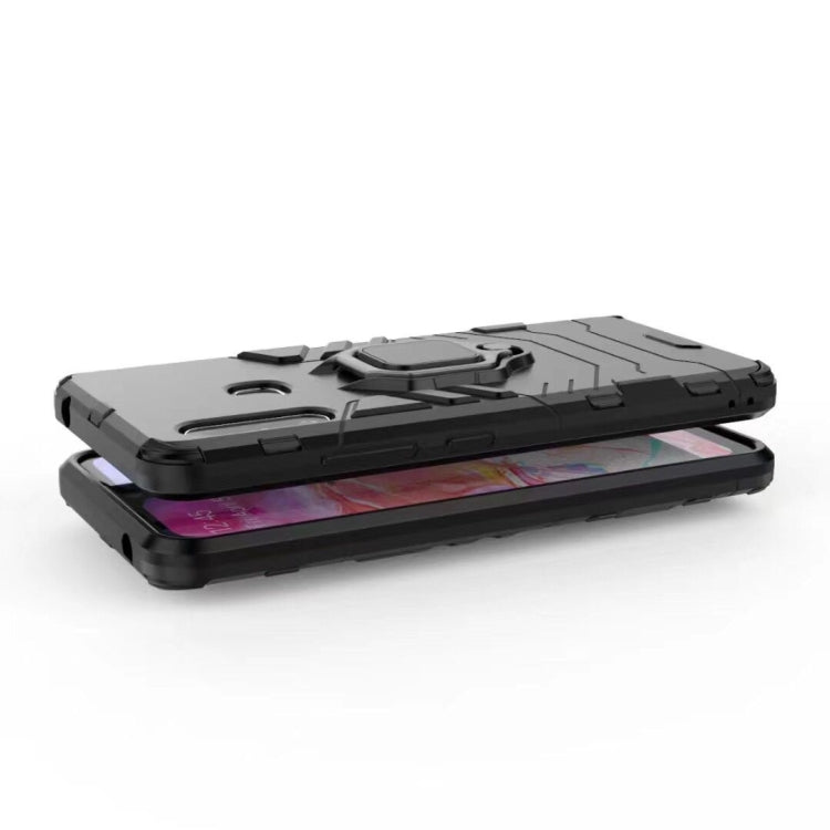 For Galaxy A70e PC + TPU Shockproof Protective Case with Magnetic Ring Holder