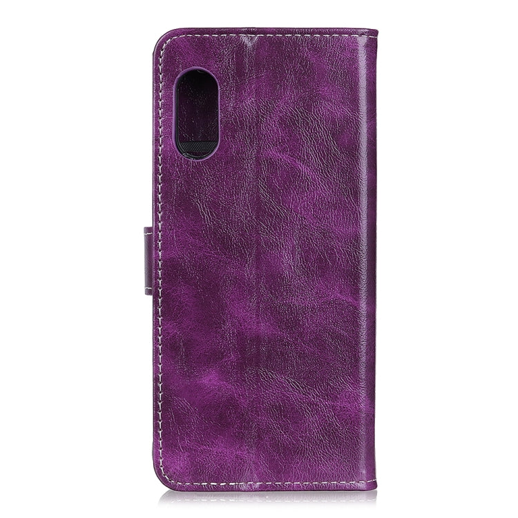 For Galaxy XCover Pro Retro Crazy Horse Texture Horizontal Flip Leather Case with Holder & Card Slots & Photo Frame & Wallet
