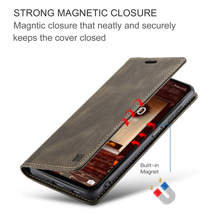 For Samsung Galaxy M53 AutSpace A01 Retro Skin-feel Crazy Horse RFID Leather Phone Case