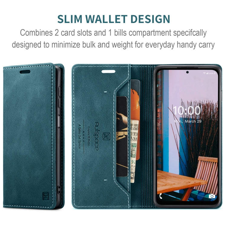 For Samsung Galaxy M53 AutSpace A01 Retro Skin-feel Crazy Horse RFID Leather Phone Case