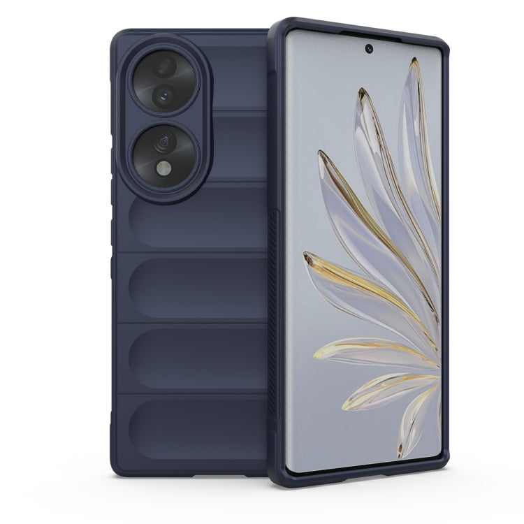 For Honor 70 5G Magic Shield TPU + Flannel Phone Case