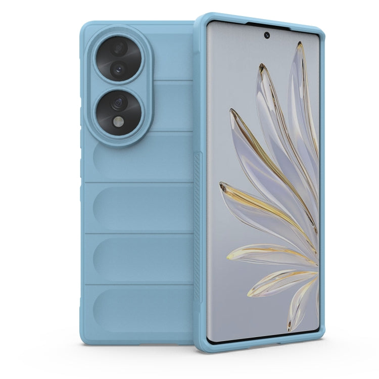 For Honor 70 5G Magic Shield TPU + Flannel Phone Case