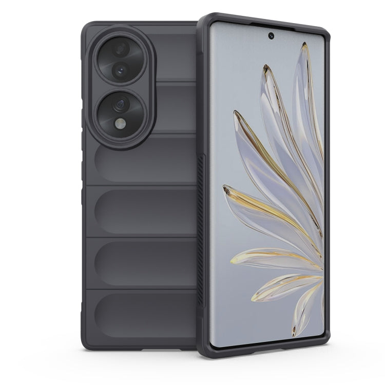 For Honor 70 5G Magic Shield TPU + Flannel Phone Case