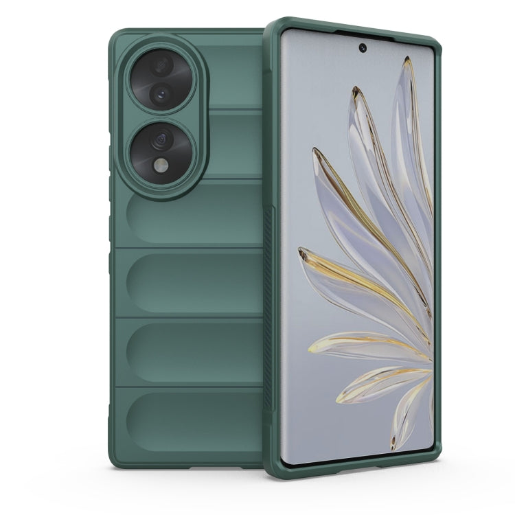 For Honor 70 5G Magic Shield TPU + Flannel Phone Case