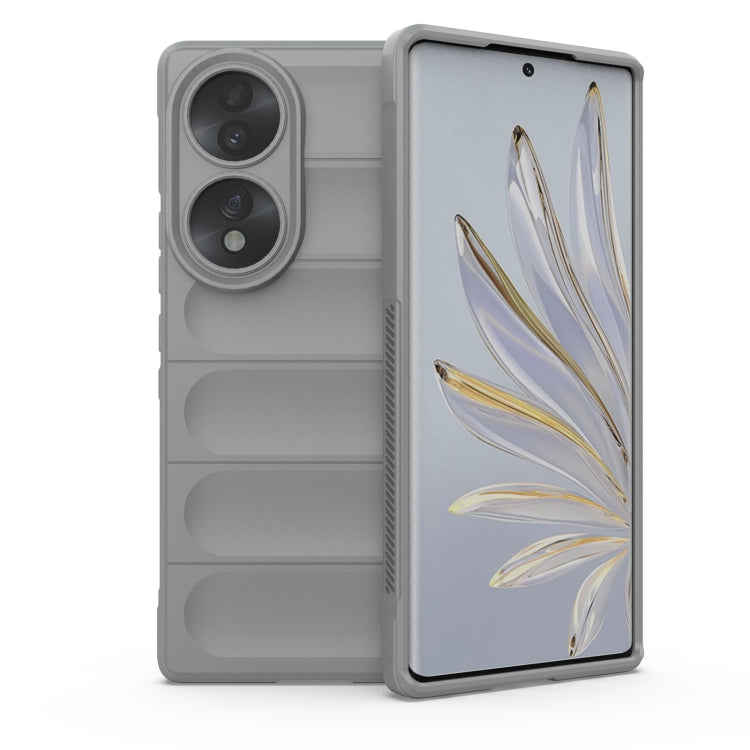 For Honor 70 5G Magic Shield TPU + Flannel Phone Case