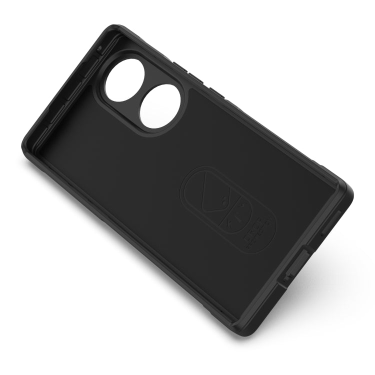 For Honor 70 5G Magic Shield TPU + Flannel Phone Case