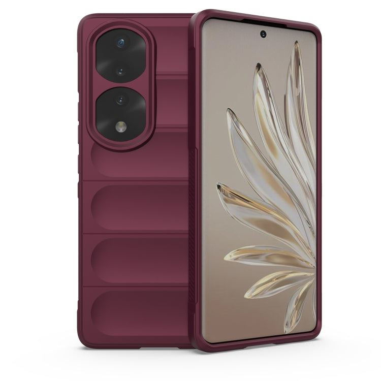 For Honor 70 Pro 5G Magic Shield TPU + Flannel Phone Case