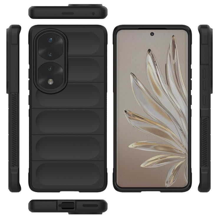 For Honor 70 Pro 5G Magic Shield TPU + Flannel Phone Case