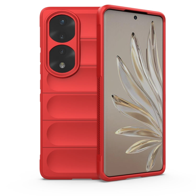 For Honor 70 Pro 5G Magic Shield TPU + Flannel Phone Case