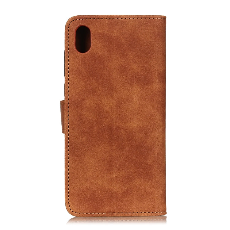 For Alcatel 1B 2020 /Alcatel 1A 2020 Retro Texture PU + TPU Horizontal Flip Leather Case with Holder & Card Slots & Wallet