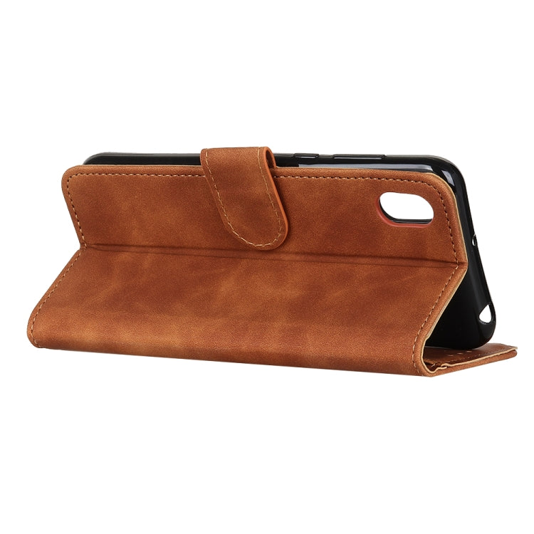 For Alcatel 1B 2020 /Alcatel 1A 2020 Retro Texture PU + TPU Horizontal Flip Leather Case with Holder & Card Slots & Wallet