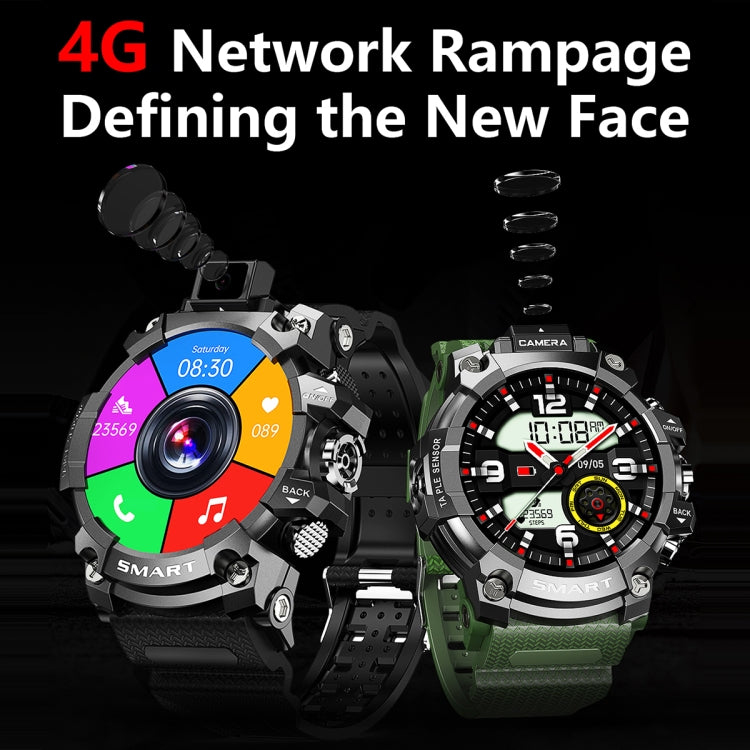 Q999 1.6 inch TFT Screen 4G Smart Watch Android 9.0 with Flip Camera 2GB+16GB