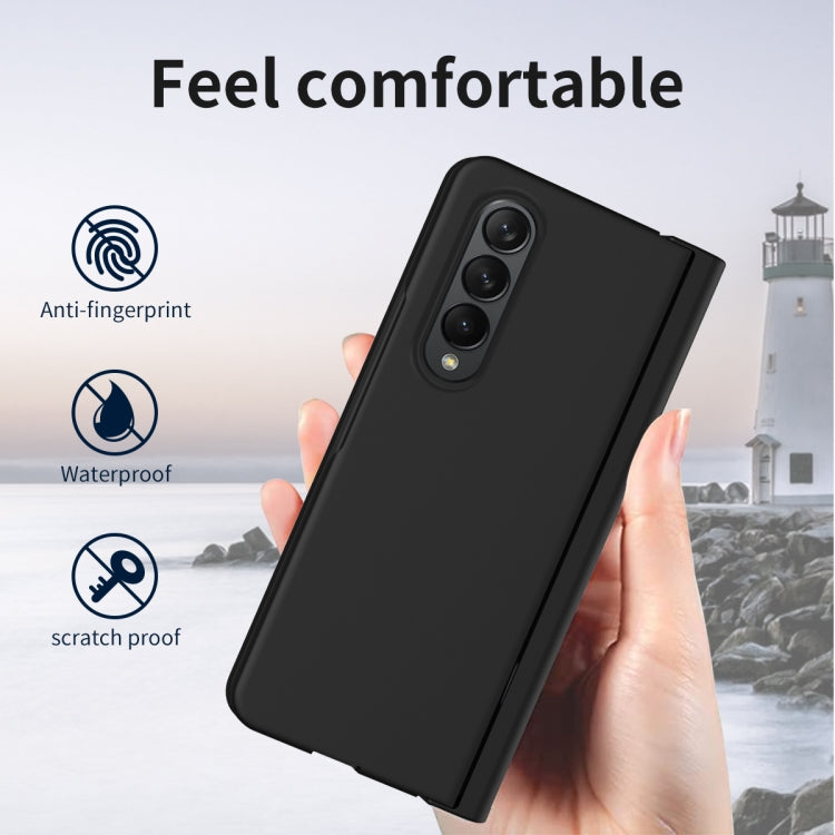 For Samsung Galaxy Z Fold4 Macaron Hinge Phone Case with Stylus Pen Fold Edition & Protective Film