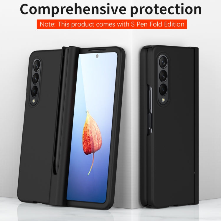 For Samsung Galaxy Z Fold4 Macaron Hinge Phone Case with Stylus Pen Fold Edition & Protective Film