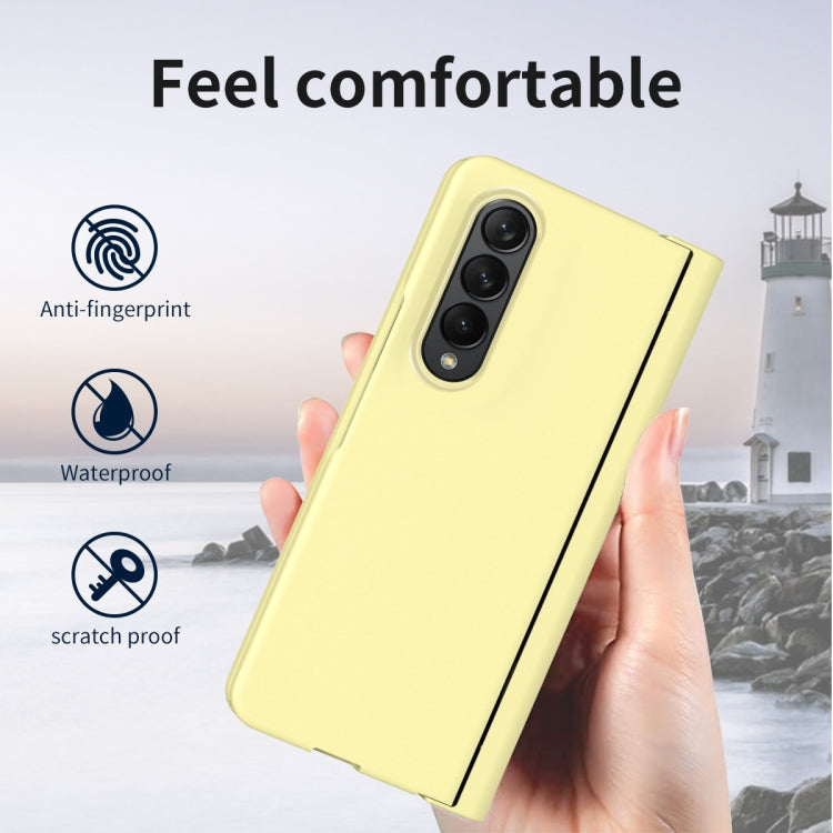 For Samsung Galaxy Z Fold4 Macaron Hinge Phone Case with Stylus Pen Fold Edition & Protective Film