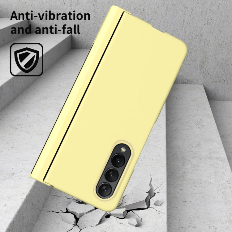 For Samsung Galaxy Z Fold4 Macaron Hinge Phone Case with Stylus Pen Fold Edition & Protective Film