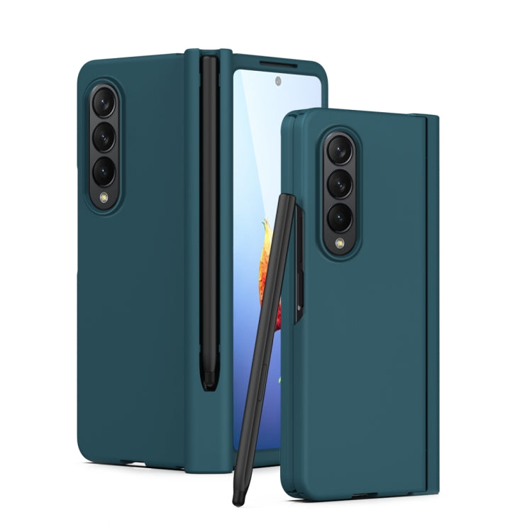 For Samsung Galaxy Z Fold4 Macaron Hinge Phone Case with Stylus Pen Fold Edition & Protective Film
