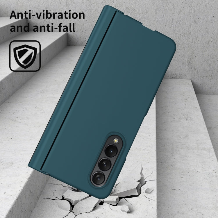 For Samsung Galaxy Z Fold4 Macaron Hinge Phone Case with Stylus Pen Fold Edition & Protective Film