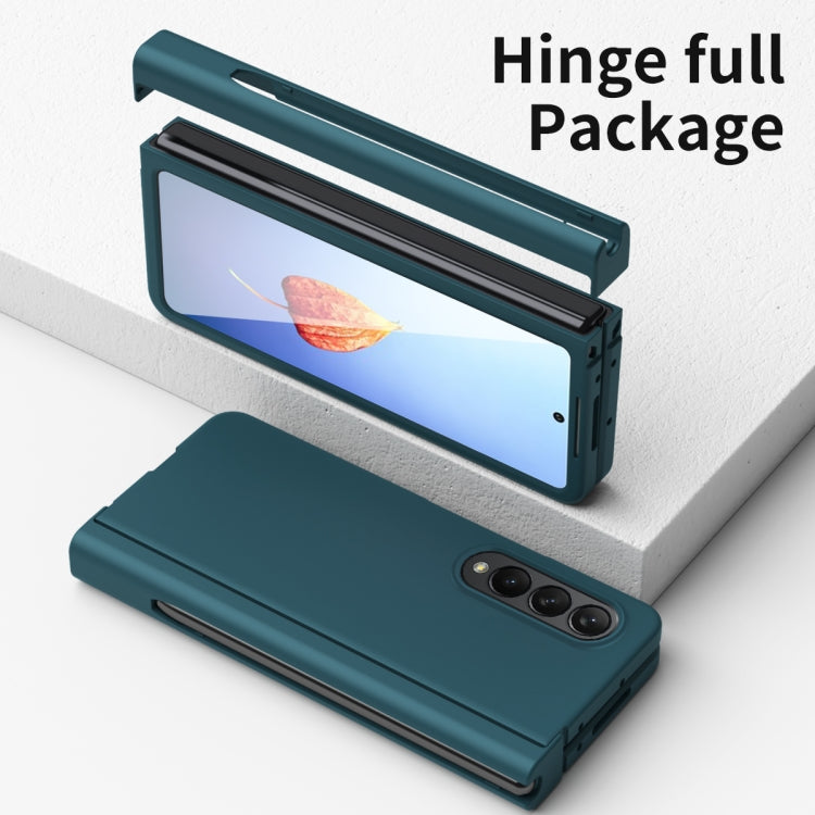 For Samsung Galaxy Z Fold4 Macaron Hinge Phone Case with Stylus Pen Fold Edition & Protective Film