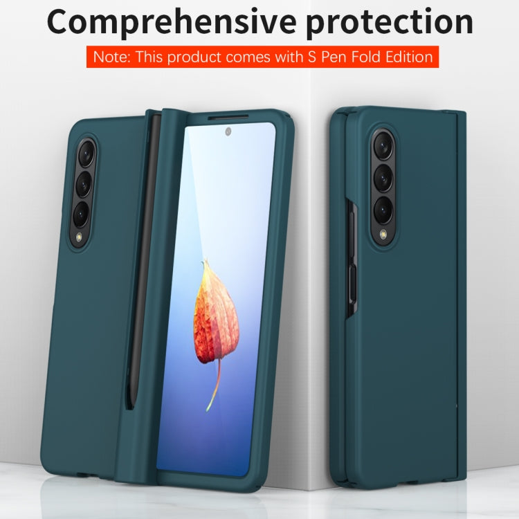 For Samsung Galaxy Z Fold4 Macaron Hinge Phone Case with Stylus Pen Fold Edition & Protective Film