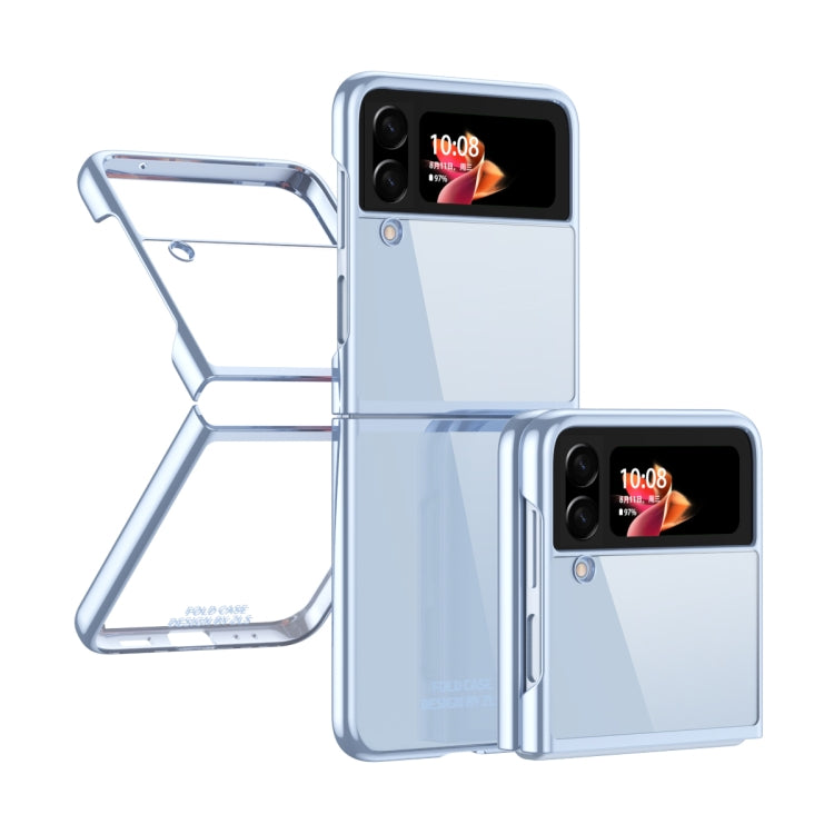 For Samsung Galaxy Z Flip4 Electroplating Transparent Phone Case