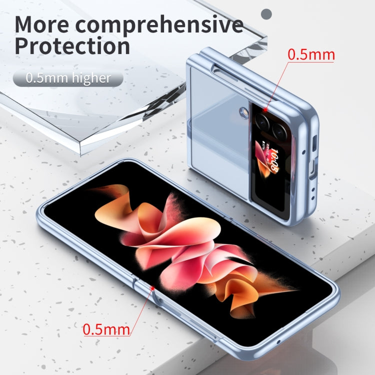 For Samsung Galaxy Z Flip4 Electroplating Transparent Phone Case