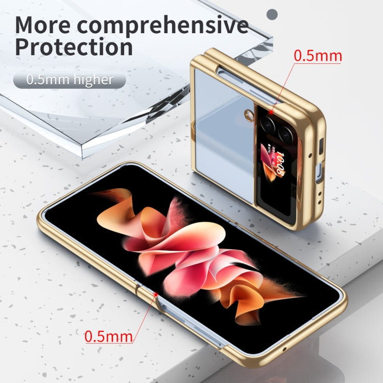 For Samsung Galaxy Z Flip4 Electroplating Transparent Phone Case