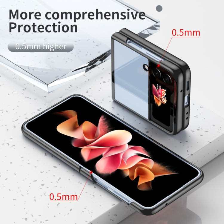 For Samsung Galaxy Z Flip4 Electroplating Transparent Phone Case