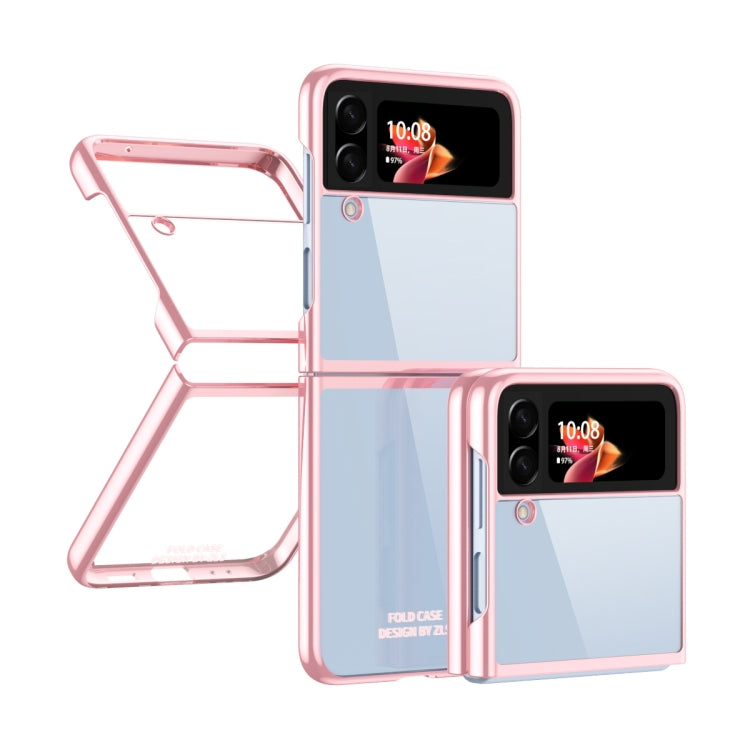 For Samsung Galaxy Z Flip4 Electroplating Transparent Phone Case