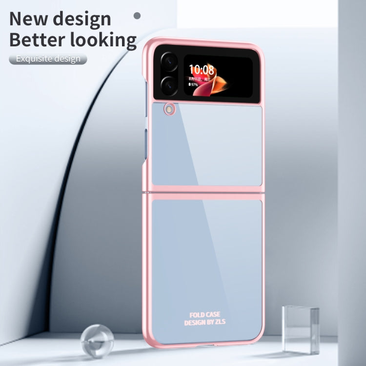 For Samsung Galaxy Z Flip4 Electroplating Transparent Phone Case