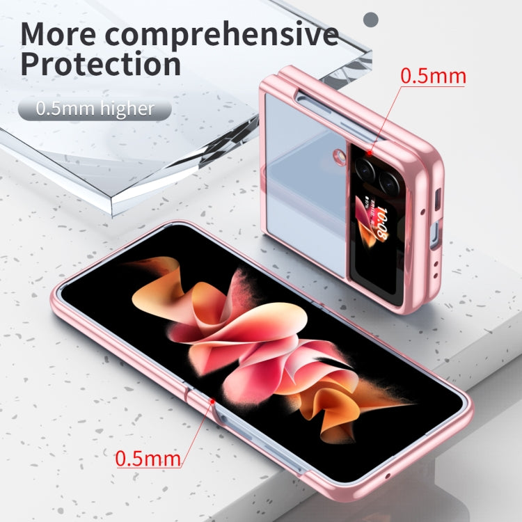 For Samsung Galaxy Z Flip4 Electroplating Transparent Phone Case