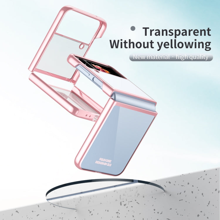 For Samsung Galaxy Z Flip4 Electroplating Transparent Phone Case