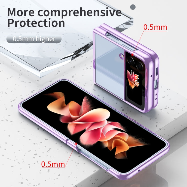 For Samsung Galaxy Z Flip4 Electroplating Transparent Phone Case