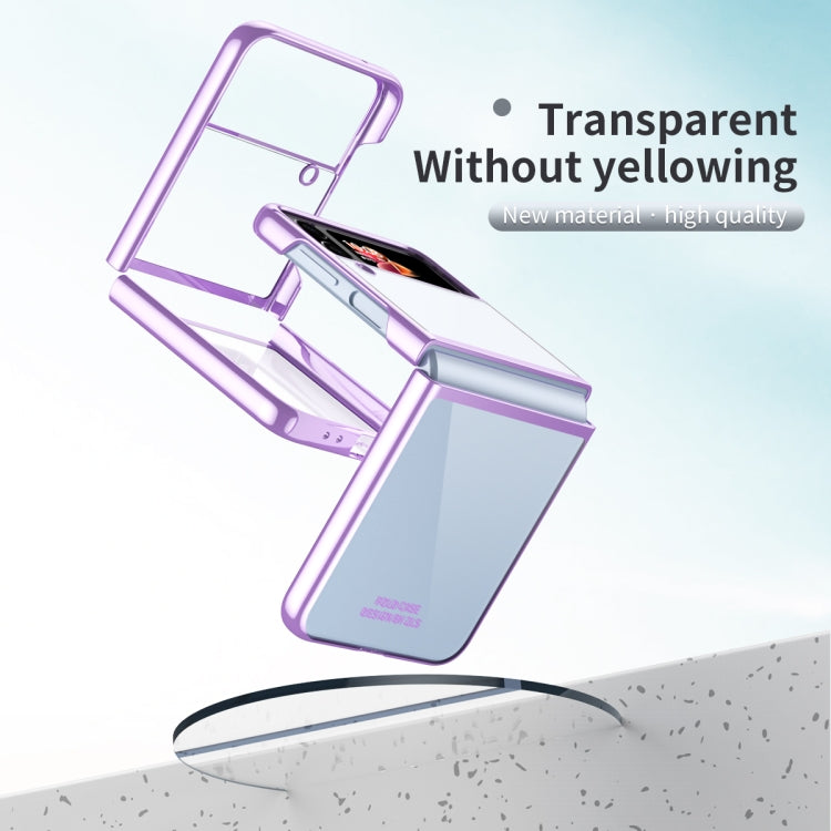 For Samsung Galaxy Z Flip4 Electroplating Transparent Phone Case