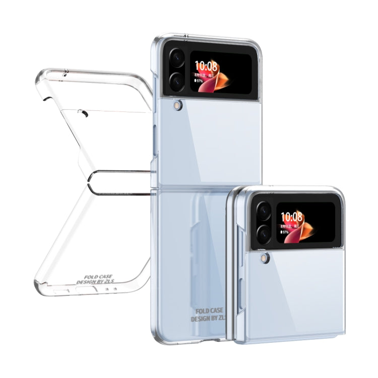 For Samsung Galaxy Z Flip4 Electroplating Transparent Phone Case