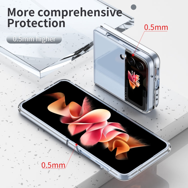 For Samsung Galaxy Z Flip4 Electroplating Transparent Phone Case
